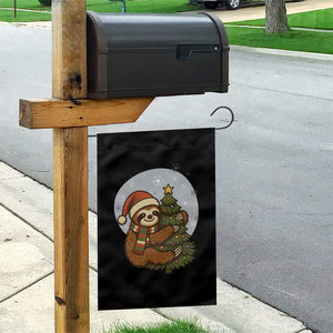 Funny Xmas Garden Flag Slothin Around The Christmas Tree TS12 Print Your Wear