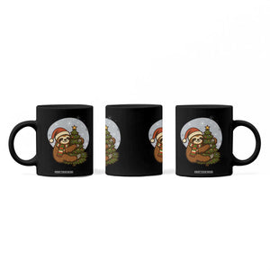 Funny Xmas Coffee Mug Slothin Around The Christmas Tree TS12 Print Your Wear