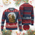 Funny Xmas Ugly Christmas Sweater Slothin Around The Christmas Tree TS12 Burgundy Print Your Wear