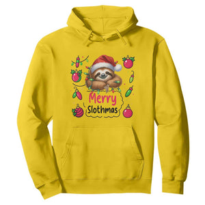 Funny Christmas Sloth Hoodie Merry Slothmas TS12 Daisy Print Your Wear