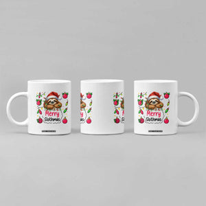 Funny Christmas Sloth Coffee Mug Merry Slothmas TS12 Print Your Wear