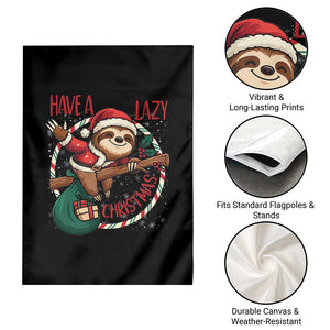 Have A Lazy Christmas Garden Flag Cute Xmas Sloth TS12 Print Your Wear