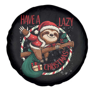 Have A Lazy Christmas Spare Tire Cover Cute Xmas Sloth TS12 Print Your Wear