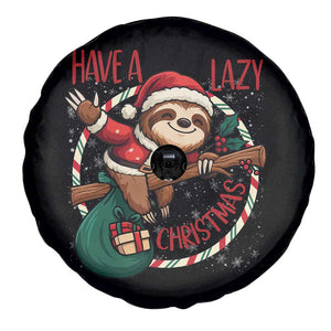 Have A Lazy Christmas Spare Tire Cover Cute Xmas Sloth TS12 Print Your Wear