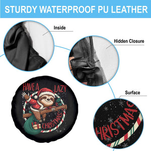 Have A Lazy Christmas Spare Tire Cover Cute Xmas Sloth TS12 Print Your Wear