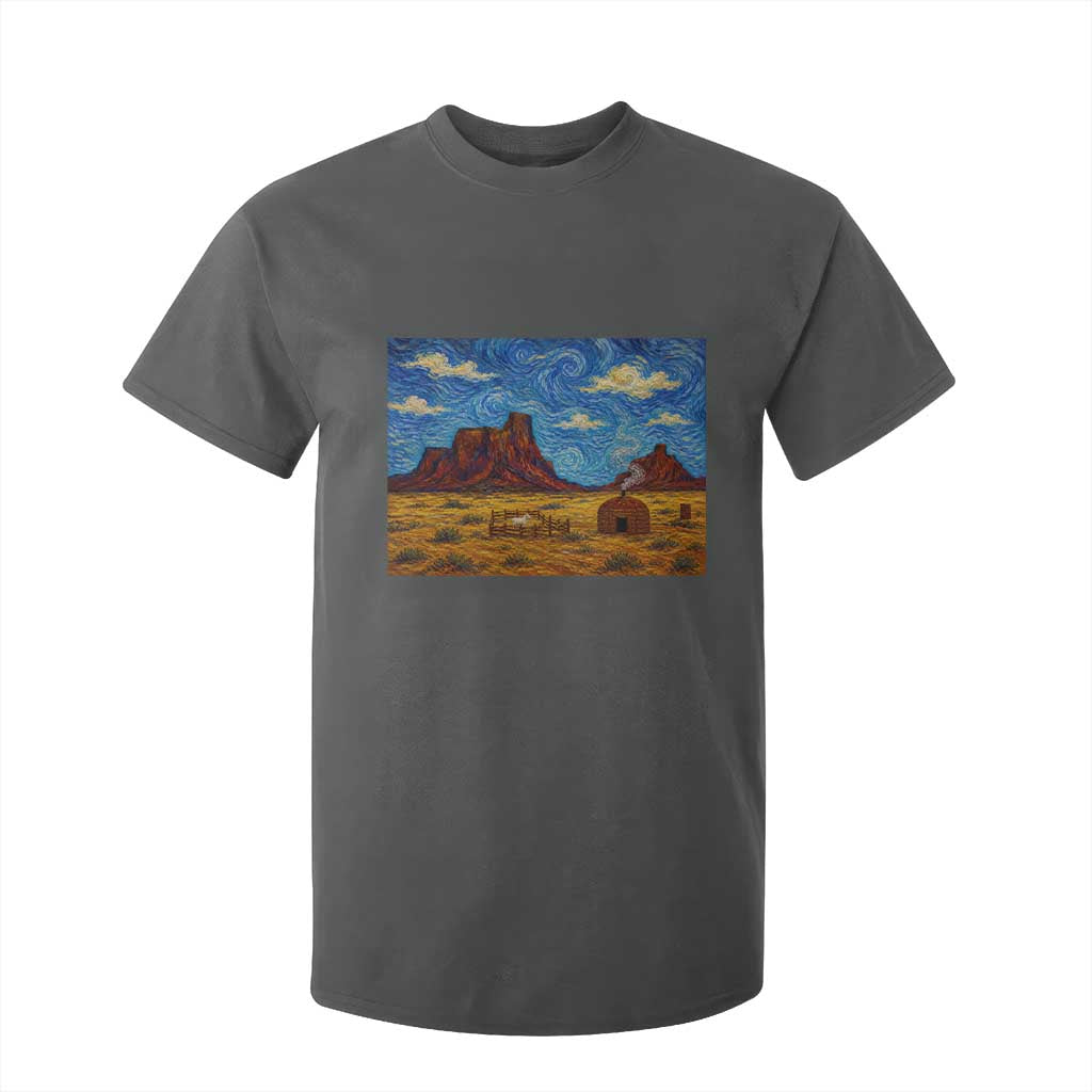 Starry Night Desert Monument Valley T Shirt For Kid Hogan Home Oil Painting Graphic