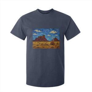 Starry Night Desert Monument Valley T Shirt For Kid Hogan Home Oil Painting Graphic