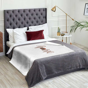 Rustic Hogan Home Typography Throw Blanket Native American Heritage Pride