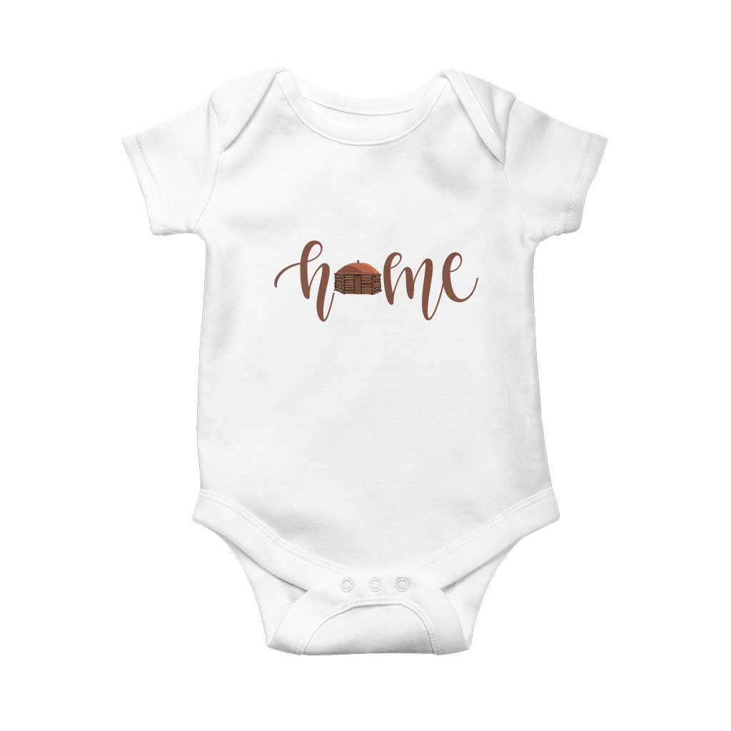 Rustic Hogan Home Typography Baby Onesie Native American Heritage Pride TS12 White Print Your Wear