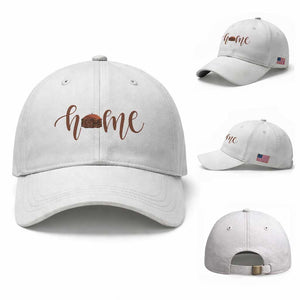 Rustic Hogan Home Typography Baseball Cap Native American Heritage Pride