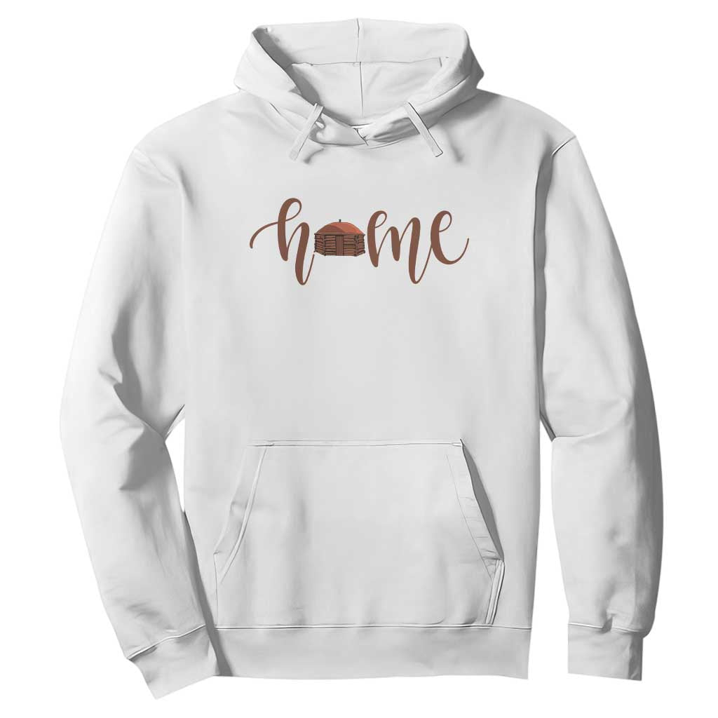 Rustic Hogan Home Typography Hoodie Native American Heritage Pride TS12 White Print Your Wear