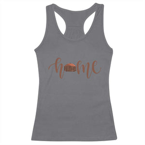 Rustic Hogan Home Typography Racerback Tank Top Native American Heritage Pride