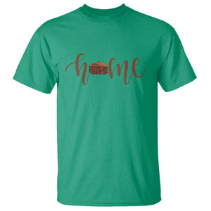 Rustic Hogan Home Typography T Shirt Native American Heritage Pride