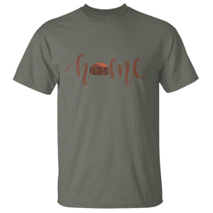 Rustic Hogan Home Typography T Shirt Native American Heritage Pride