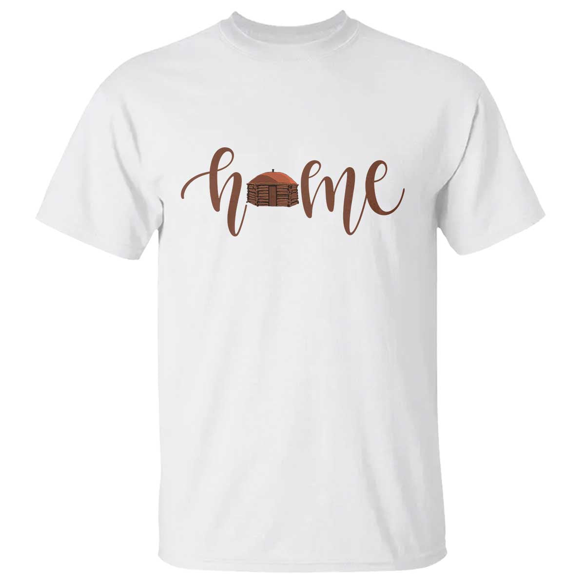 Rustic Hogan Home Typography T Shirt Native American Heritage Pride TS12 White Print Your Wear