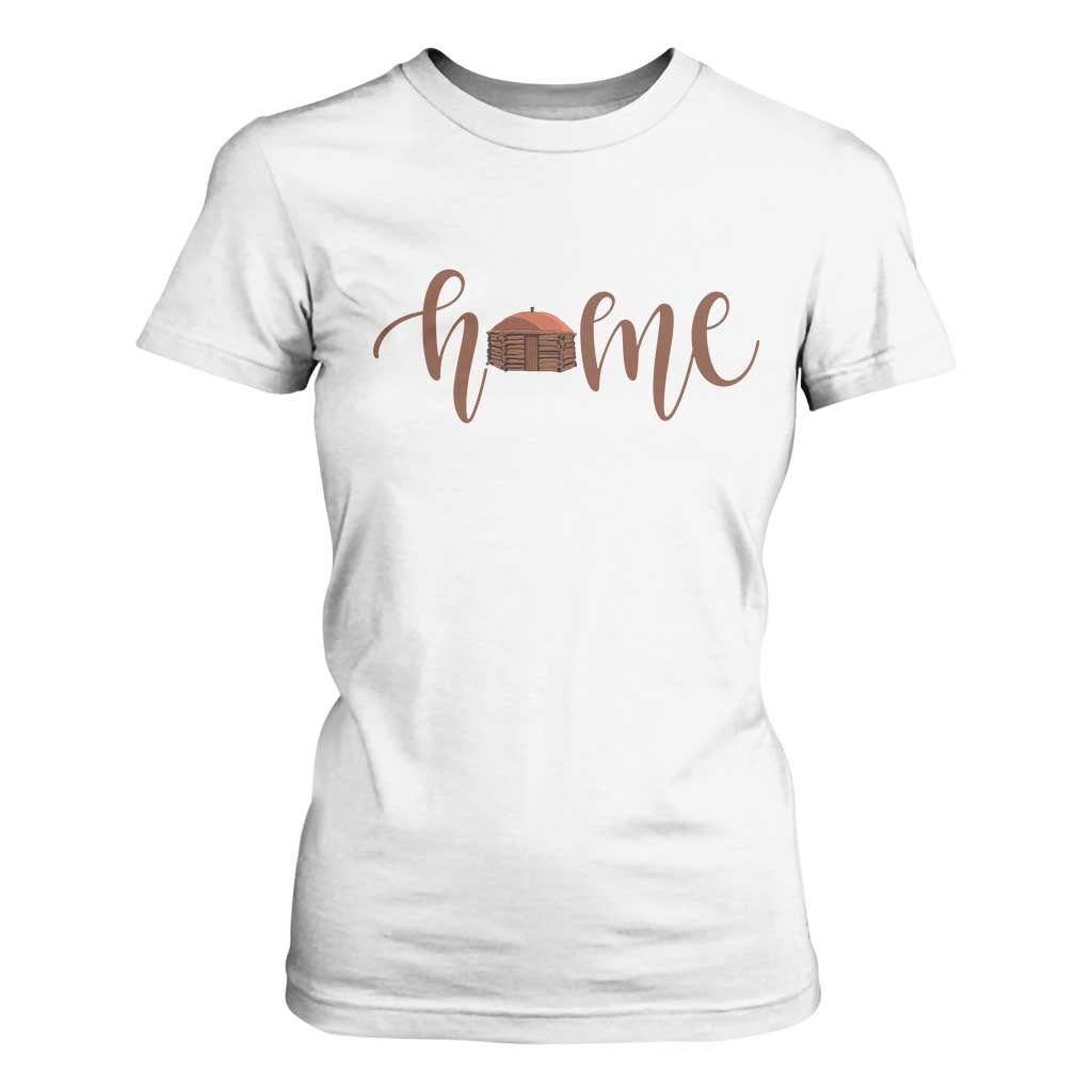Rustic Hogan Home Typography T Shirt For Women Native American Heritage Pride TS12 White Print Your Wear