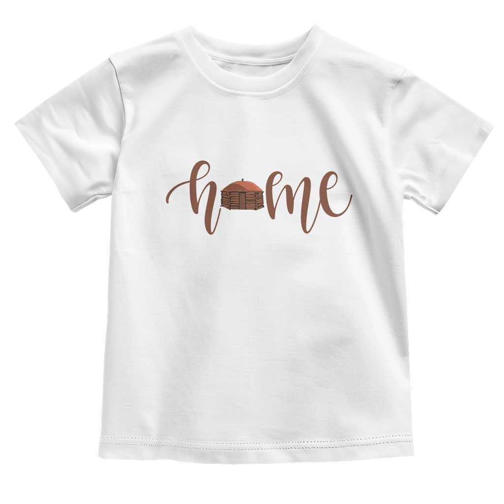 Rustic Hogan Home Typography Toddler T Shirt Native American Heritage Pride TS12 White Print Your Wear