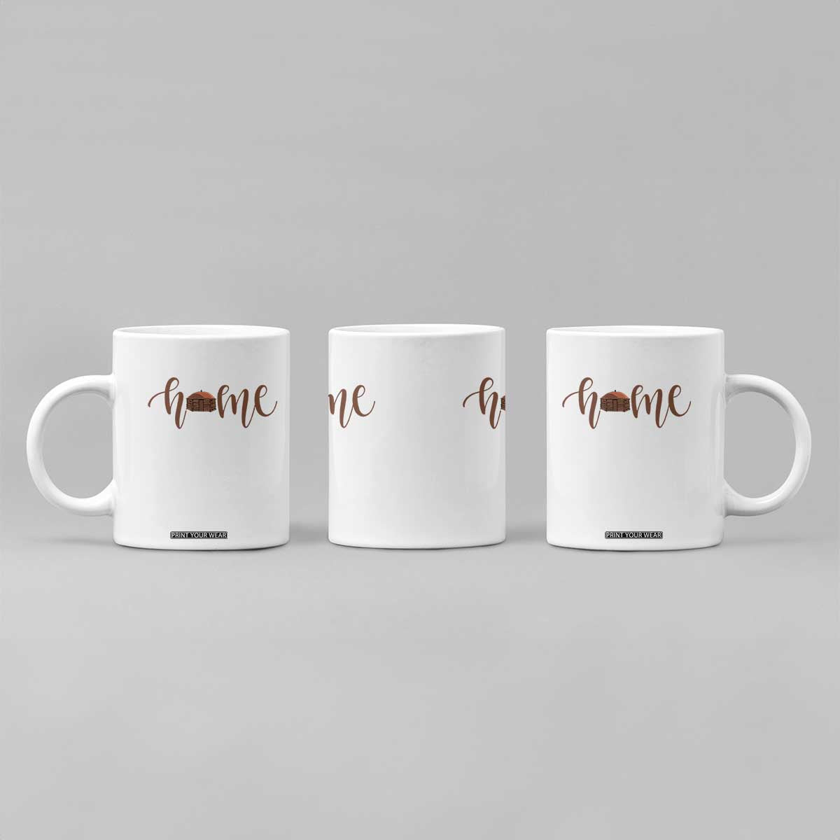 Rustic Hogan Home Typography Coffee Mug Native American Heritage Pride