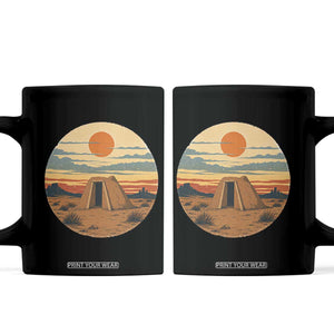 Vintage Monument Valley Landscape Coffee Mug Desert Hogan Home Art