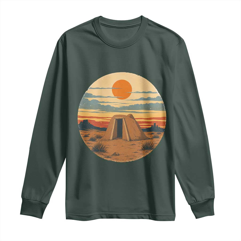 Vintage Monument Valley Landscape Long Sleeve Shirt Desert Hogan Home Art