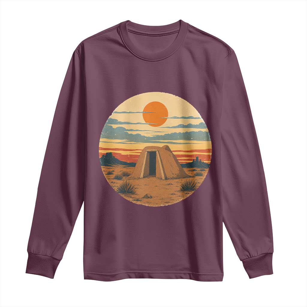 Vintage Monument Valley Landscape Long Sleeve Shirt Desert Hogan Home Art