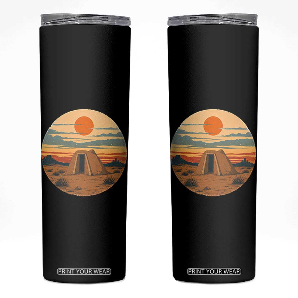 Vintage Monument Valley Landscape Skinny Tumbler Desert Hogan Home Art