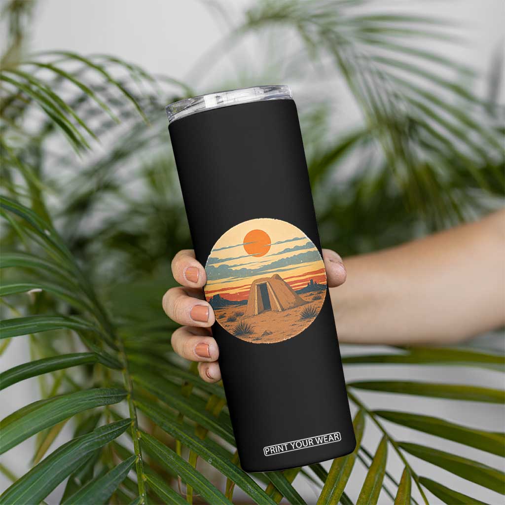 Vintage Monument Valley Landscape Skinny Tumbler Desert Hogan Home Art