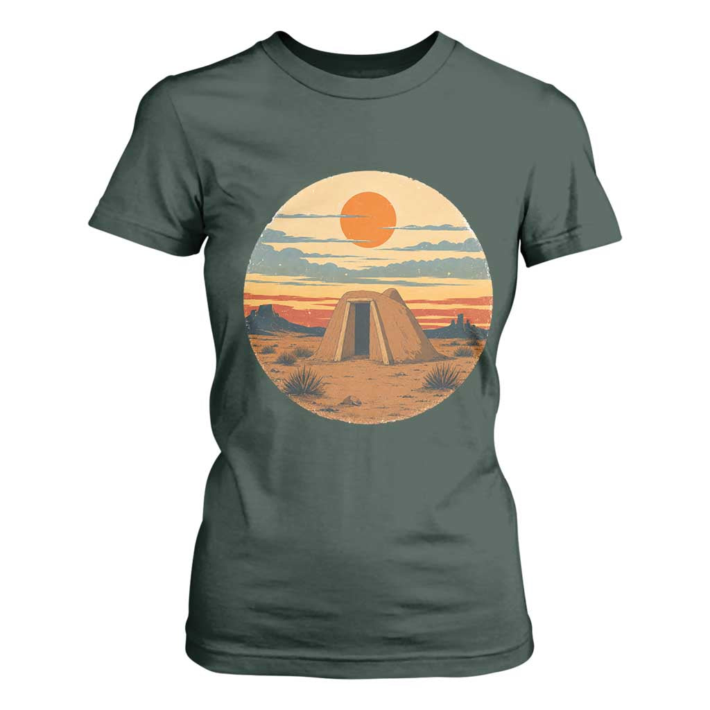 Vintage Monument Valley Landscape T Shirt For Women Desert Hogan Home Art