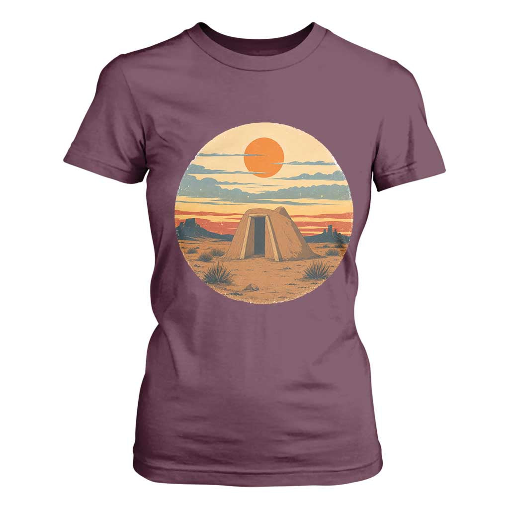 Vintage Monument Valley Landscape T Shirt For Women Desert Hogan Home Art