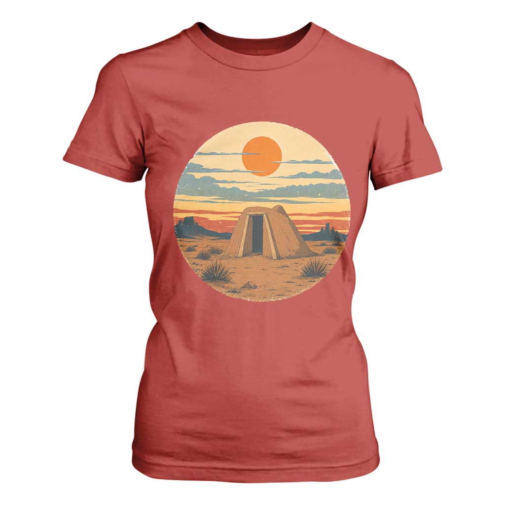 Vintage Monument Valley Landscape T Shirt For Women Desert Hogan Home Art
