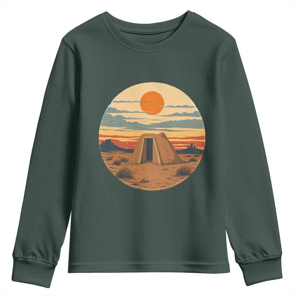 Vintage Monument Valley Landscape Youth Sweatshirt Desert Hogan Home Art