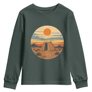 Vintage Monument Valley Landscape Youth Sweatshirt Desert Hogan Home Art