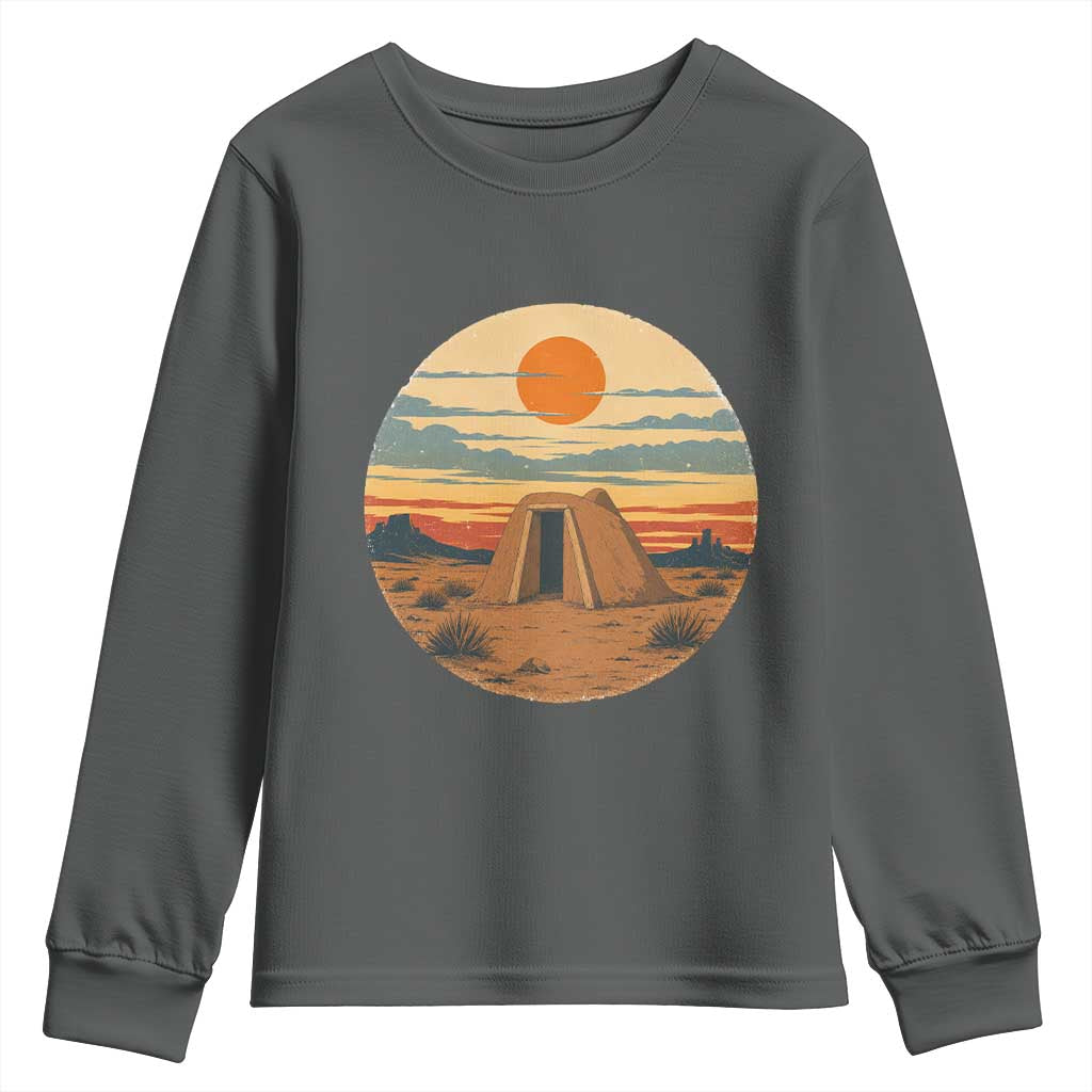 Vintage Monument Valley Landscape Youth Sweatshirt Desert Hogan Home Art