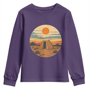 Vintage Monument Valley Landscape Youth Sweatshirt Desert Hogan Home Art