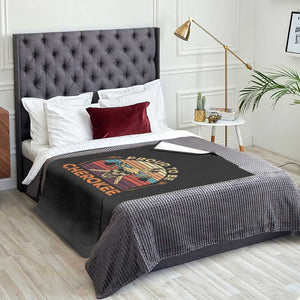Cherokee Heritage Pride Throw Blanket Vintage Native American Warrior Skull