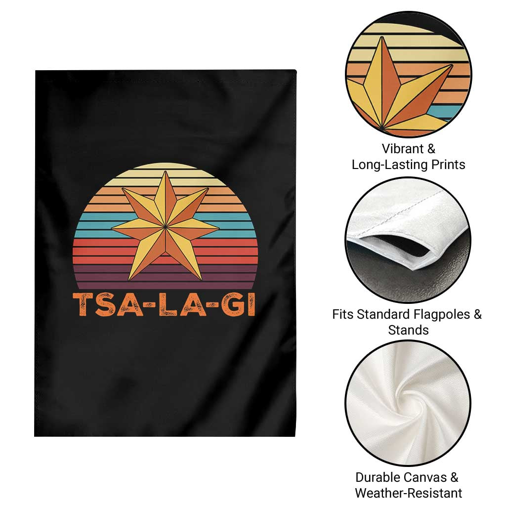 Tsalagi Seven Pointed Star Garden Flag Cherokee Native American Heritage