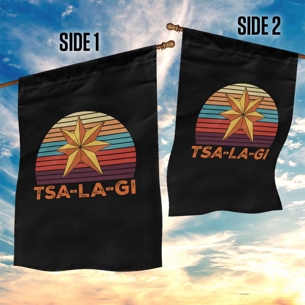 Tsalagi Seven Pointed Star Garden Flag Cherokee Native American Heritage