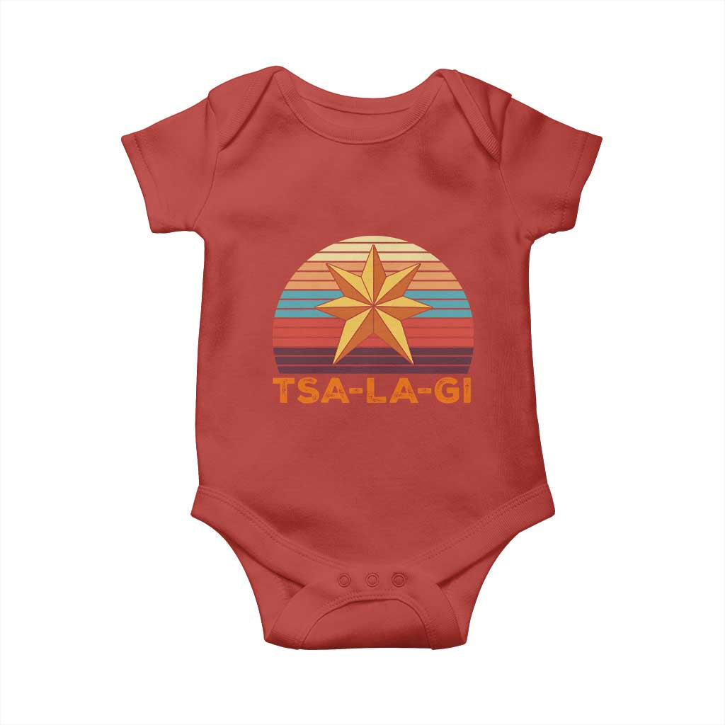 Tsalagi Seven Pointed Star Baby Onesie Cherokee Native American Heritage