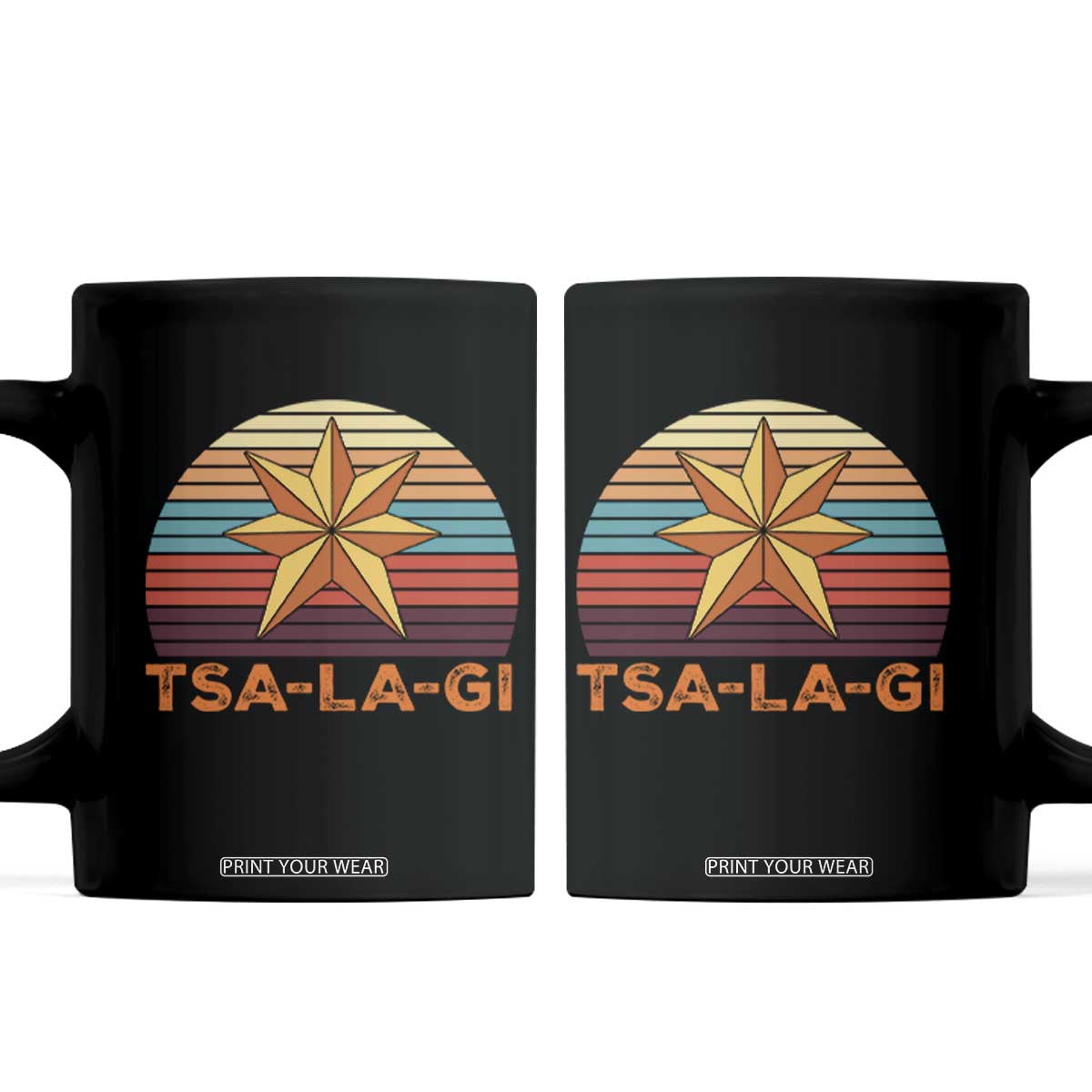 Tsalagi Seven Pointed Star Coffee Mug Cherokee Native American Heritage