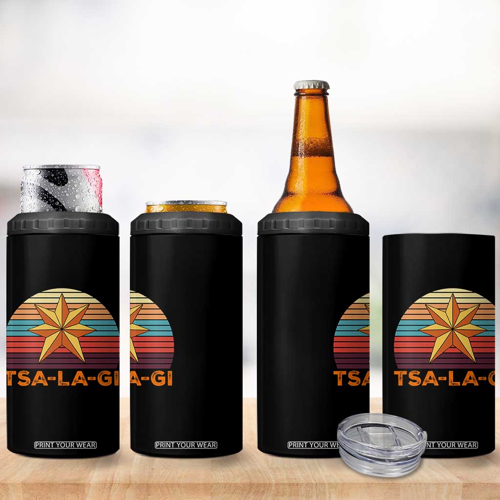 Tsalagi Seven Pointed Star 4 in 1 Can Cooler Tumbler Cherokee Native American Heritage