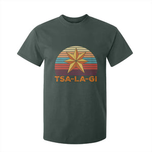 Tsalagi Seven Pointed Star T Shirt For Kid Cherokee Native American Heritage