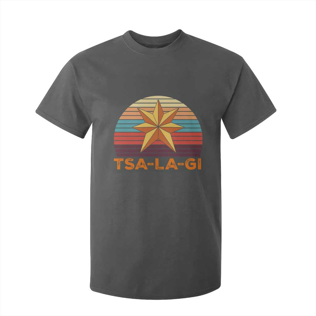 Tsalagi Seven Pointed Star T Shirt For Kid Cherokee Native American Heritage
