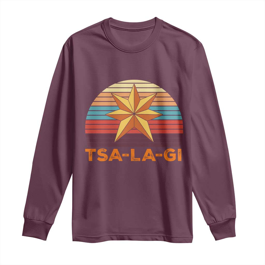 Tsalagi Seven Pointed Star Long Sleeve Shirt Cherokee Native American Heritage