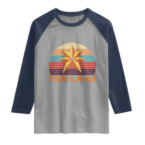 Tsalagi Seven Pointed Star Raglan Shirt Cherokee Native American Heritage