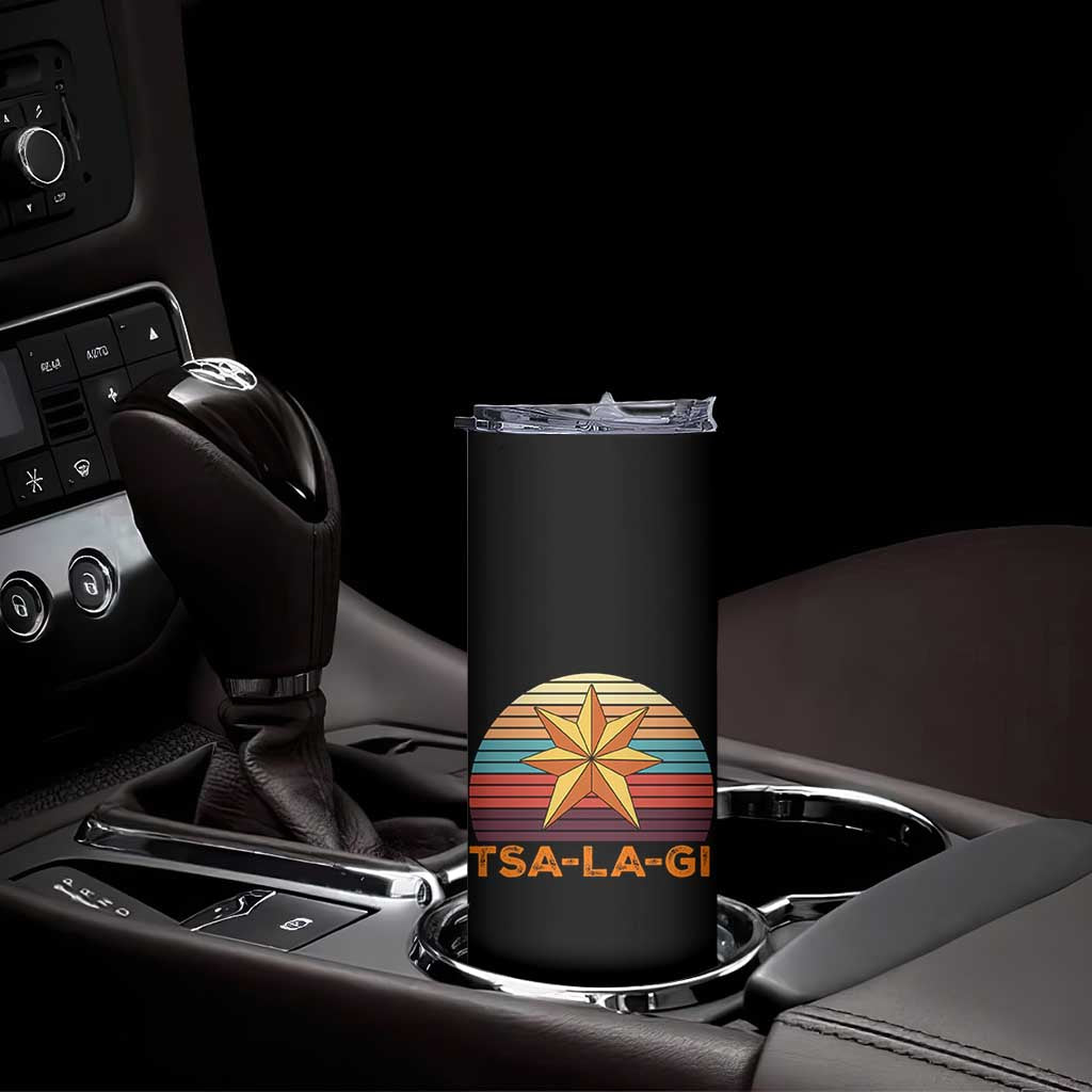 Tsalagi Seven Pointed Star Skinny Tumbler Cherokee Native American Heritage
