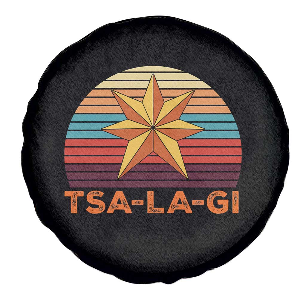 Tsalagi Seven Pointed Star Spare Tire Cover Cherokee Native American Heritage