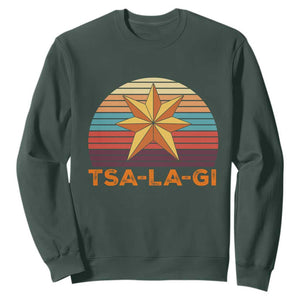 Tsalagi Seven Pointed Star Sweatshirt Cherokee Native American Heritage
