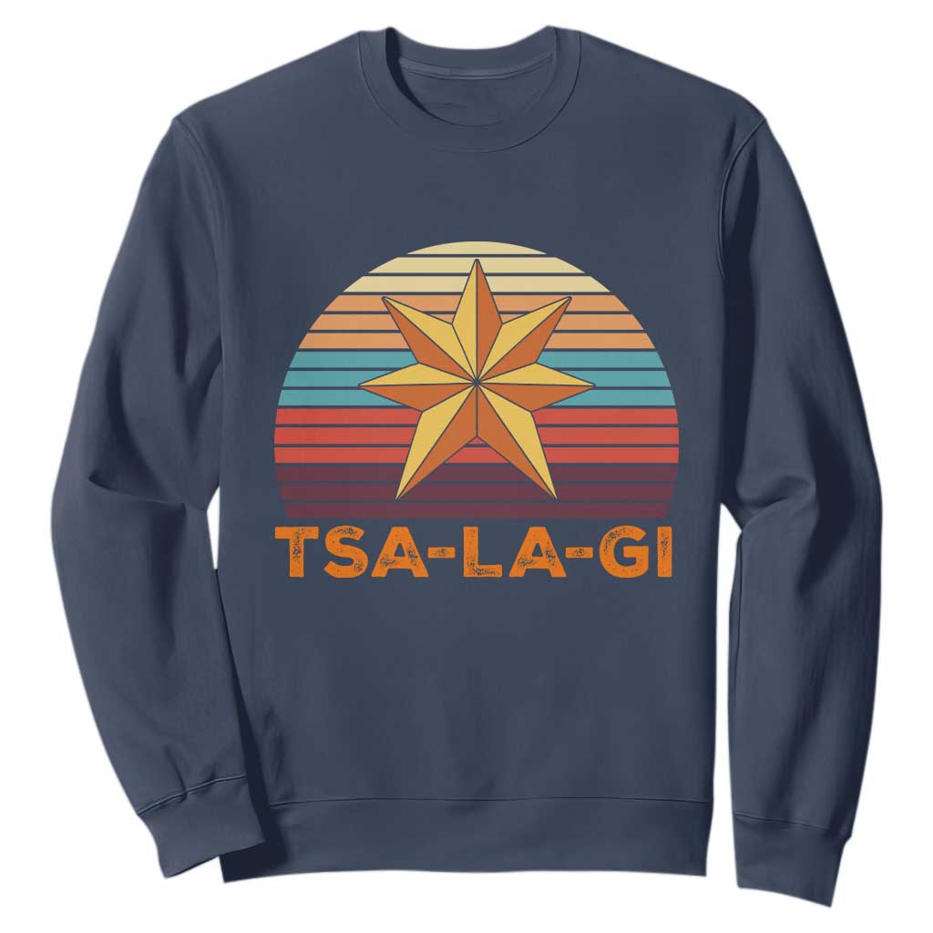 Tsalagi Seven Pointed Star Sweatshirt Cherokee Native American Heritage