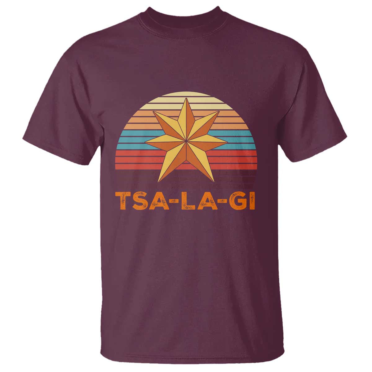 Tsalagi Seven Pointed Star T Shirt Cherokee Native American Heritage