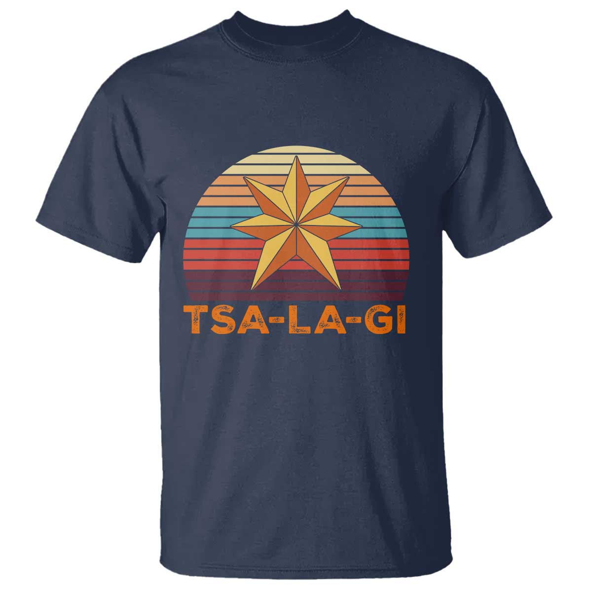 Tsalagi Seven Pointed Star T Shirt Cherokee Native American Heritage